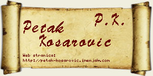 Petak Košarović vizit kartica